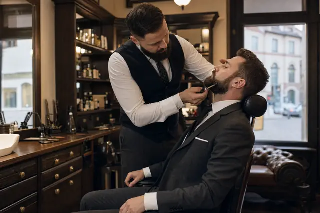Barber Sanok przed spotkaniem biznesowym: włosy, broda i detale, które robią różnicę