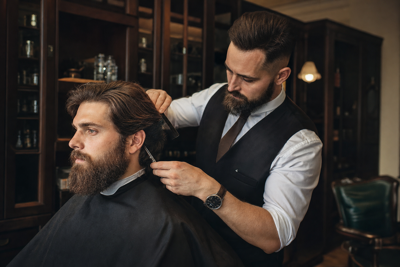 Barber Sanok dla mężczyzn, którzy zapuszczają włosy lub brodę: jak nie wyglądać „pomiędzy”