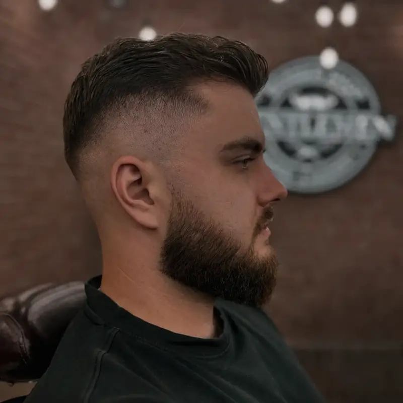 Haircut, beard and grey blending Sanok